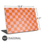 Orange Checkered Universal Laptop 16.6in (13.4 x 9.7in) Skin